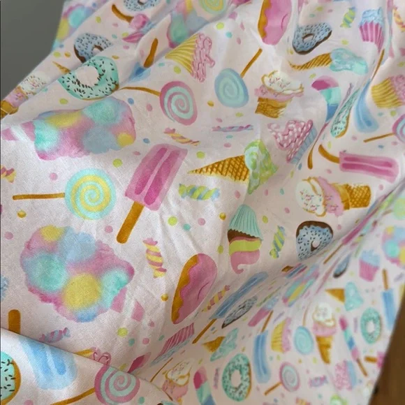 Colorful Retrolicious Ice Cream, Cupcake, Donut Cut-Out Spaghetti Strap Dress - Picture 7 of 7